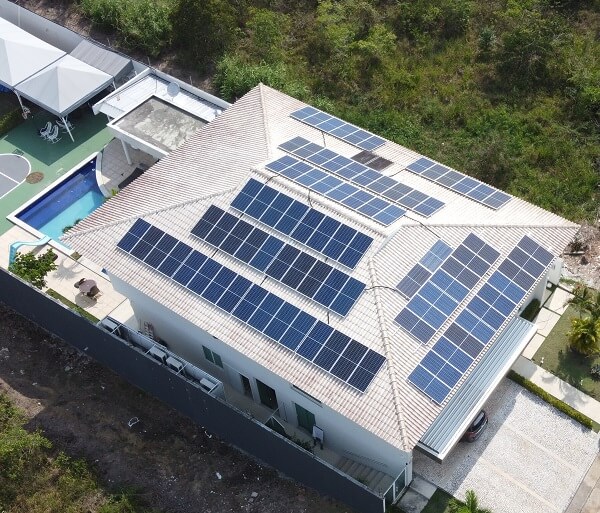 alimentar uma casa inteira com energia solar